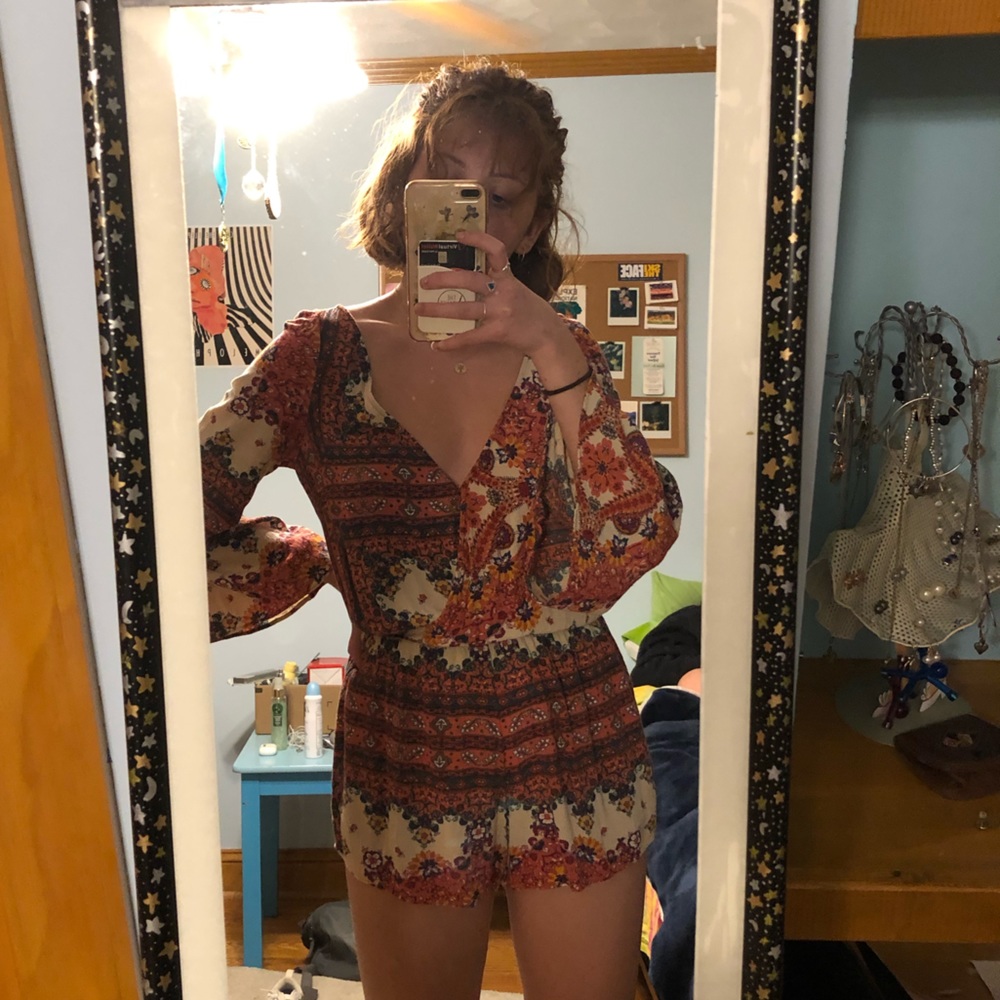 AEO multi print romper